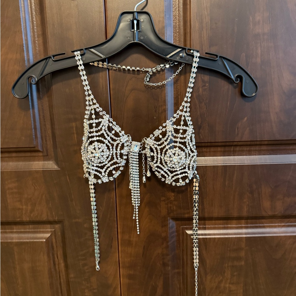 Crystal Spider Web Bralette